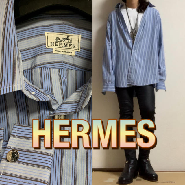 Hermes(エルメス)の【美品】HERMES ストライプ シャツ メンズのトップス(シャツ)の商品写真