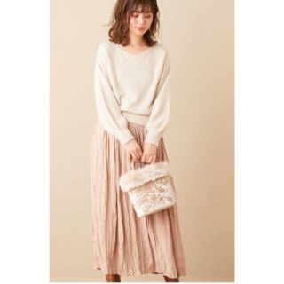 ナチュラルクチュール(natural couture)のnatural couture フォックス×アンゴラバルーンスリーブプルオーバー(ニット/セーター)