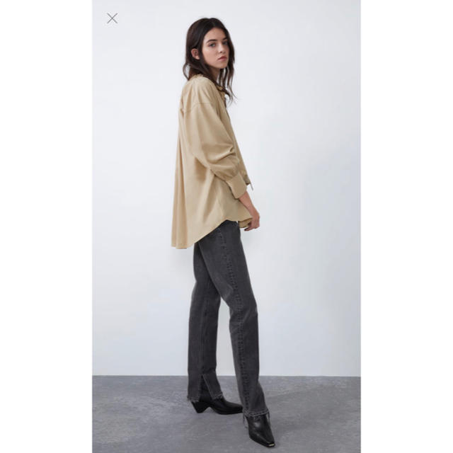 ZARA - ZARA タイディテール付きポプリンシャツの通販 by shop|ザラならラクマ