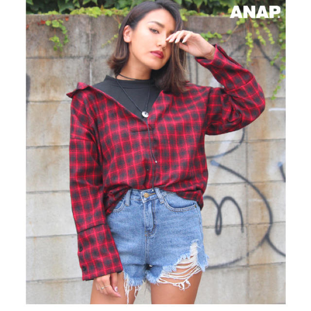 ANAP(アナップ)のドッキングネルシャツ❤️ANAP レディースのトップス(シャツ/ブラウス(長袖/七分))の商品写真