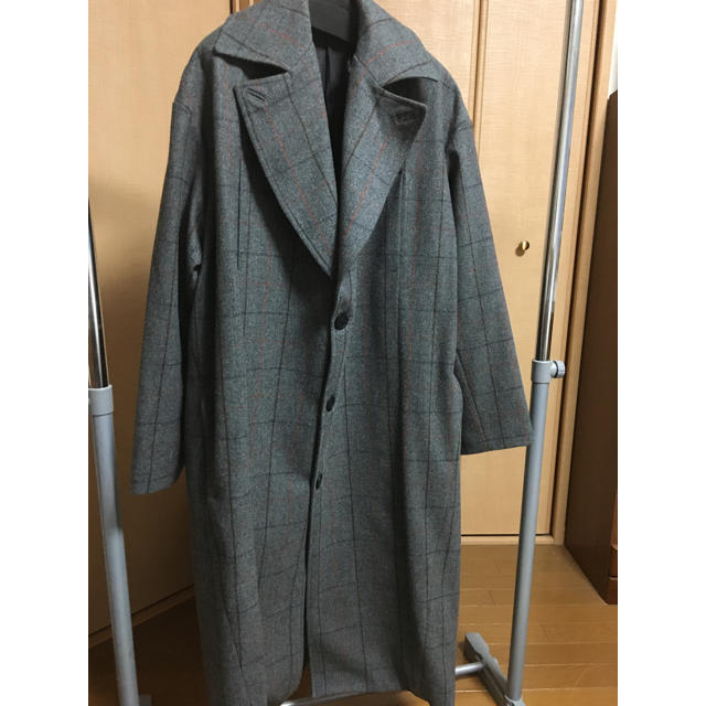 LEMAIRE(ルメール)のstudio nicholson overcoat grey check メンズのジャケット/アウター(チェスターコート)の商品写真