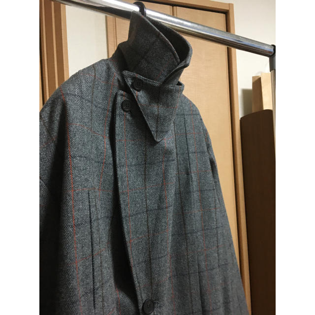 LEMAIRE(ルメール)のstudio nicholson overcoat grey check メンズのジャケット/アウター(チェスターコート)の商品写真