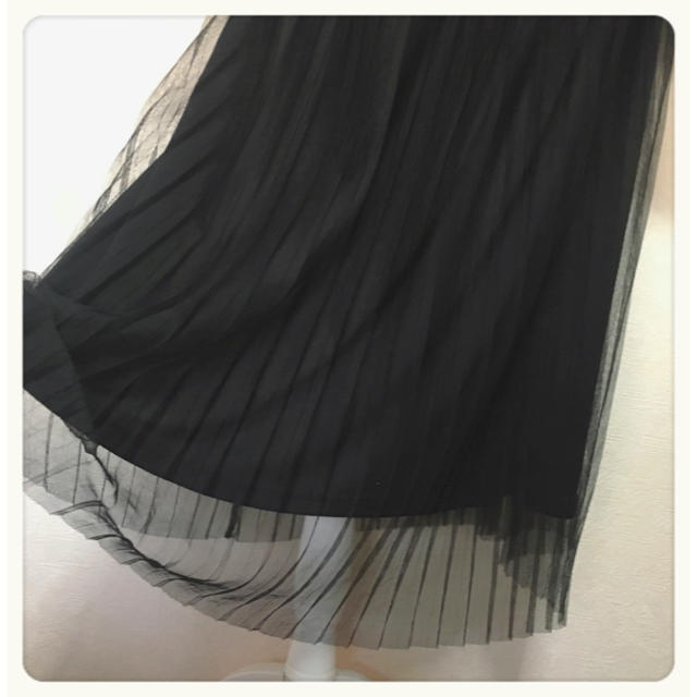 titivate(ティティベイト)の【未使用✦タグ付き】CHIP CLIP プリーツチュールロングスカート裾可愛い レディースのスカート(ロングスカート)の商品写真