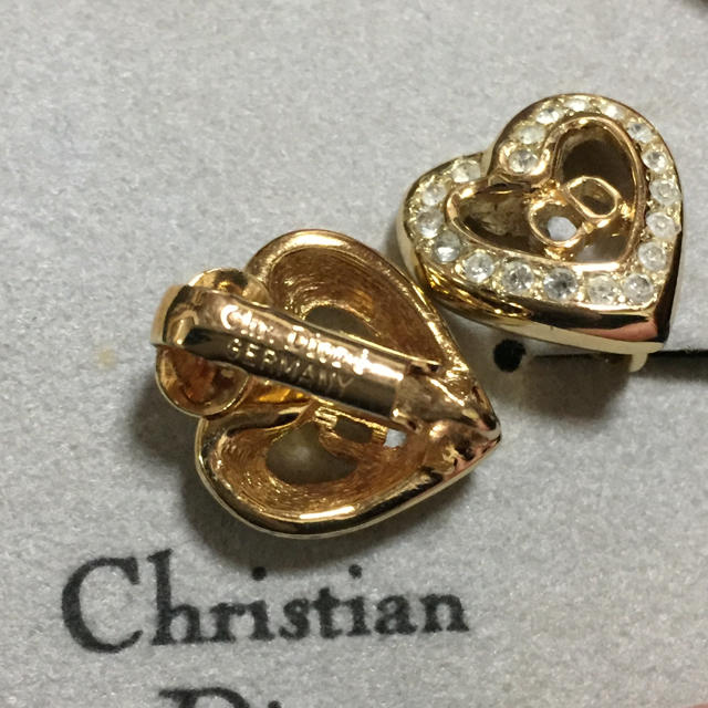Christian Dior - クリスチャン・ディオール ハートイヤリングの通販 by 9☻ shop｜クリスチャンディオールならラクマ