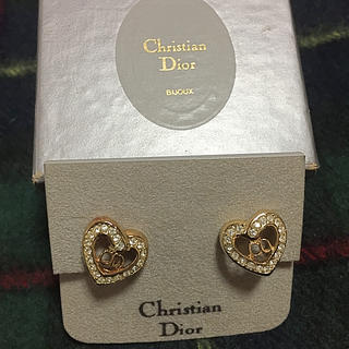 クリスチャンディオール(Christian Dior)の クリスチャン・ディオール ハートイヤリング(イヤリング)