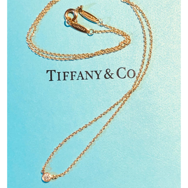 Tiffany Co ティファニー バイザヤード ネックレス イエローゴールド 0 05カラットの通販 By Lala S Shop ティファニーならラクマ