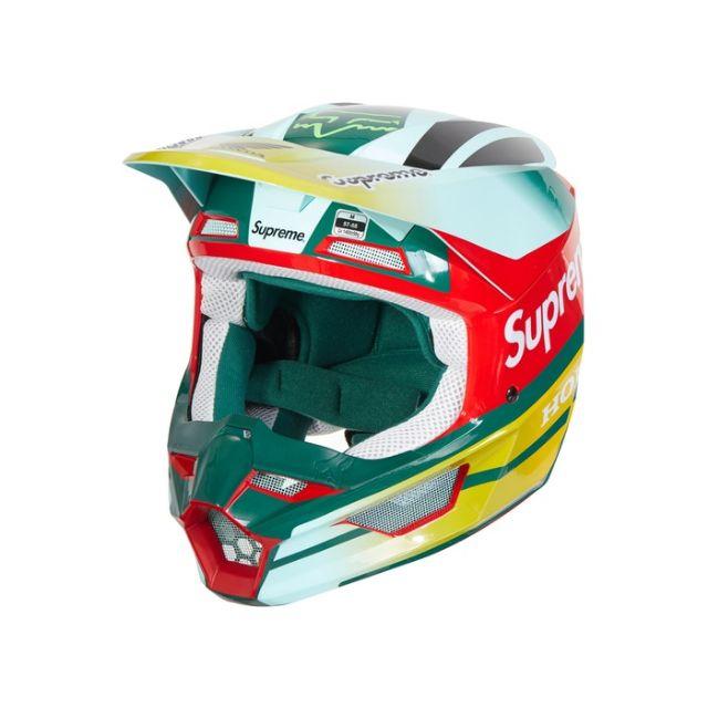 supreme  honda fox racing v1 helmet moss