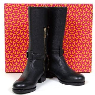 トリーバーチ(Tory Burch)の新品 TORY BURCH トリーバーチ ジョッキーブーツ ブラック レアサイズ(ブーツ)