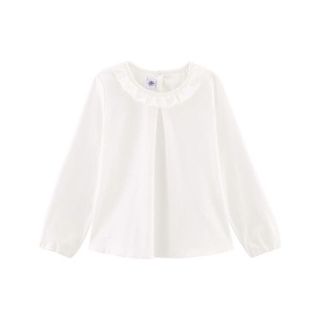 プチバトー(PETIT BATEAU)のmaaa様専用♡6ans プチバトー フリル衿長袖Ｔシャツ(Tシャツ/カットソー)