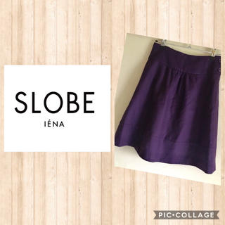 スローブイエナ(SLOBE IENA)の再出品 IENA  SLOBE ウール素材 バックリボン 膝丈スカート(ひざ丈スカート)