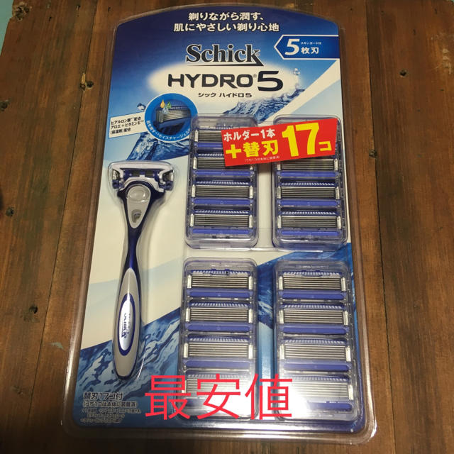 コストコ(コストコ)のSchick シック HYDRO5 ハイドロ5 本体 ホルダー1本＋替刃１７個 スマホ/家電/カメラの美容/健康(メンズシェーバー)の商品写真