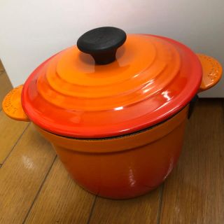 ルクルーゼ(LE CREUSET)のお海苔様専用 ル・クルーゼ ココットエブリィ オレンジ(鍋/フライパン)