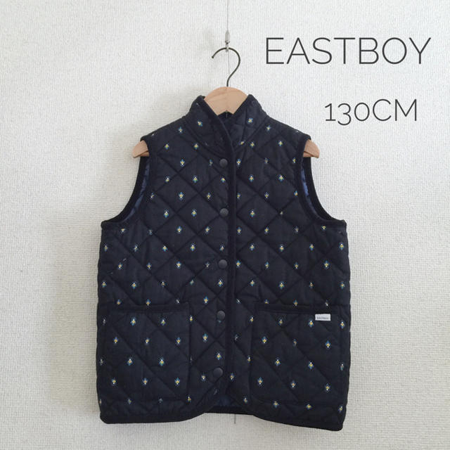 EASTBOY(イーストボーイ)のEAST BOY イーストボーイ KIDS キルティングベスト 130cm キッズ/ベビー/マタニティのキッズ服女の子用(90cm~)(ジャケット/上着)の商品写真