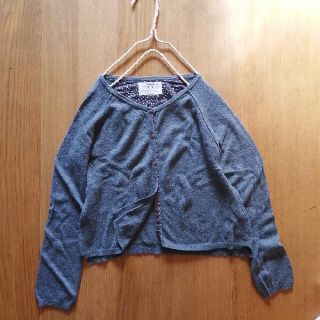 ザラ(ZARA)のZARA💜120グレーカーデ(カーディガン)