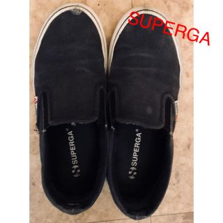 スペルガ(SUPERGA)のSUPERGAスペルガ☆ネイビー☆size35☆スリッポン☆レディース(スニーカー)