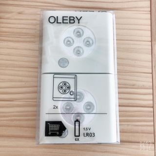 イケア(IKEA)の新品IKEA OLEBYセンサー付きLEDライト(その他)