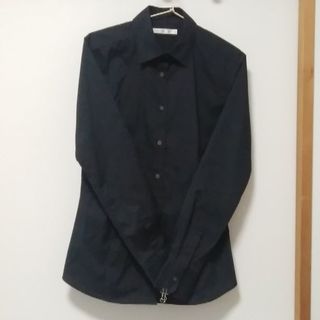 ユニクロ(UNIQLO)のUNIQLO　STYLE UPシャツ　S　黒(シャツ/ブラウス(長袖/七分))