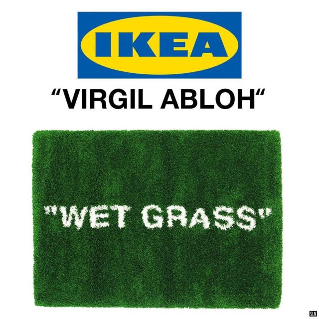 IKEA(イケア)の"WET GRASS"イケア✖︎ヴァージルマルケラッド インテリア/住まい/日用品のラグ/カーペット/マット(ラグ)の商品写真