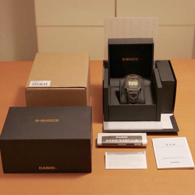 最高の品質の  - G-SHOCK 即納可 チタン フルメタル GMW-B5000TB-1JR 国内正規品 保証書付 腕時計(デジタル)