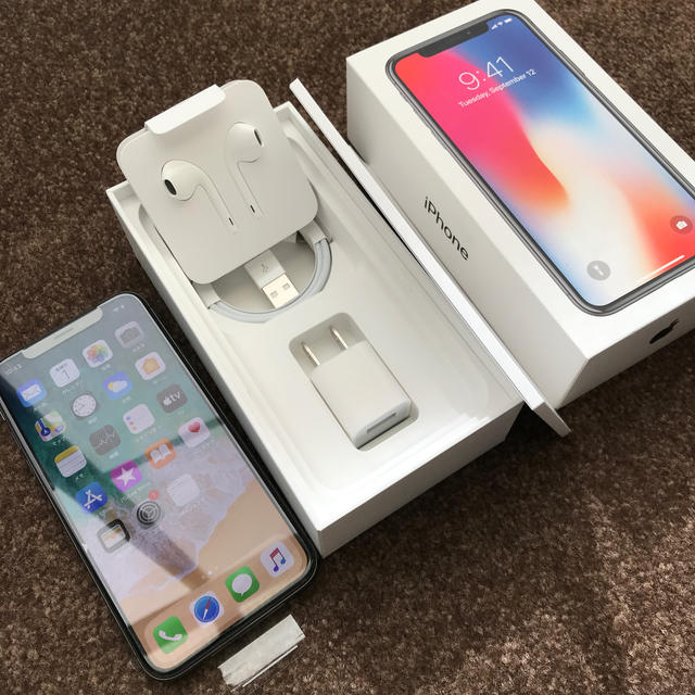 国内発送】 iPhone - iPhoneX 256gb SIMフリー スペースグレイ