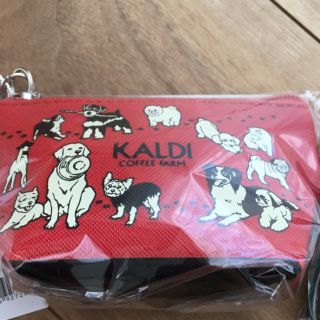 カルディ(KALDI)のカルディコーヒー わんこミニポーチ(ポーチ)