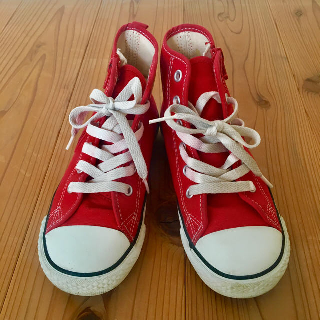 CONVERSE(コンバース)のオールスター ハイカット キッズ 20㎝ 赤 キッズ/ベビー/マタニティのキッズ靴/シューズ(15cm~)(スニーカー)の商品写真