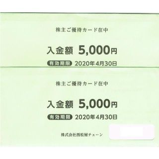 西松屋 株主優待 10000円分(ショッピング)