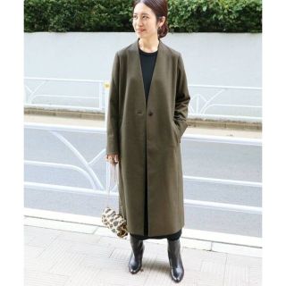 イエナ(IENA)のちぃ様専用❄️18AW超美品PR Vネックコート36(ロングコート)