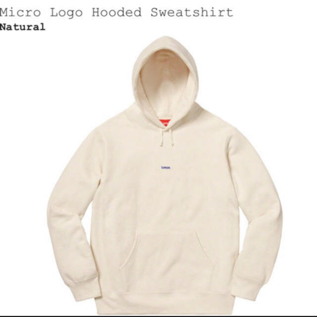 supreme micro logo hooded sweatshirt