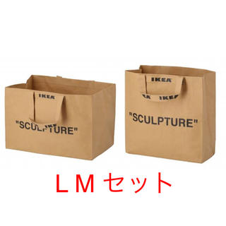 イケア(IKEA)の【L M セット】IKEA markerad イケア キャリーバッグ bag(トートバッグ)