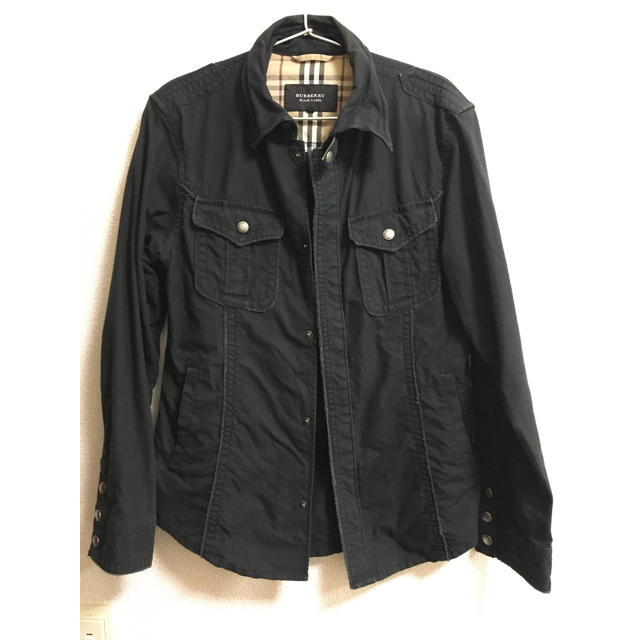 BURBERRY BLACK LABEL(バーバリーブラックレーベル)のBURBERRY BLACK LABEL スナップボタンシャツジャケット メンズのジャケット/アウター(ミリタリージャケット)の商品写真