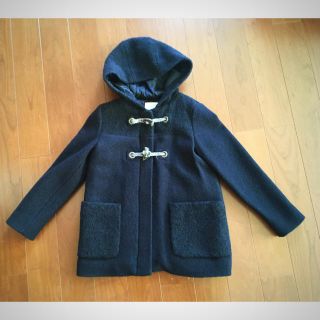 ザラキッズ(ZARA KIDS)のZARA girls ショートダッフルコート　140 ネイビー　(コート)