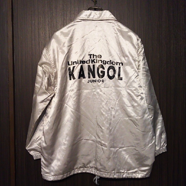 KANGOL(カンゴール)の【KANGOL】 カンゴール コーチジャケット 160 シルバー ビンテージ キッズ/ベビー/マタニティのキッズ服男の子用(90cm~)(ジャケット/上着)の商品写真