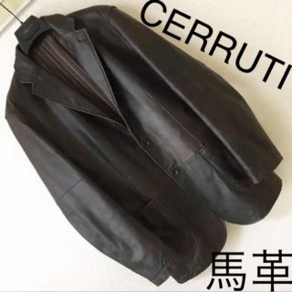 セルッティ(Cerruti)の◆CERRUTI セルッティ◆馬革 レザー ホースハイド テーラード ジャケット(レザージャケット)