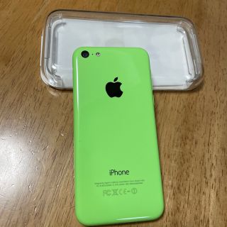 アップル(Apple)のiPhone 5C 16GB (au) グリーン 本体のみ  箱無し(スマートフォン本体)