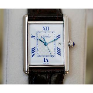 カルティエ(Cartier)の美品 カルティエ マスト タンク シルバー デイト LM Cartier(腕時計(アナログ))