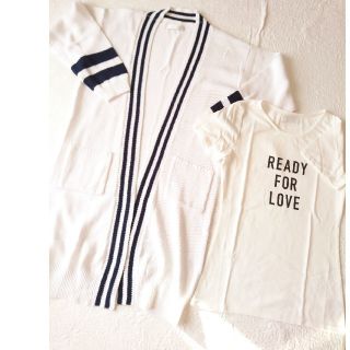 セシルマクビー(CECIL McBEE)のセシルマクビー☆カーディガン＆半袖Tシャツセット(カーディガン)