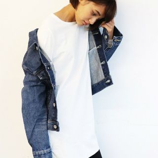 トゥデイフル(TODAYFUL)の試着のみ☆送料込RED CHOP WORKS　レッドチョップワークス　ロンT 白(カットソー(長袖/七分))