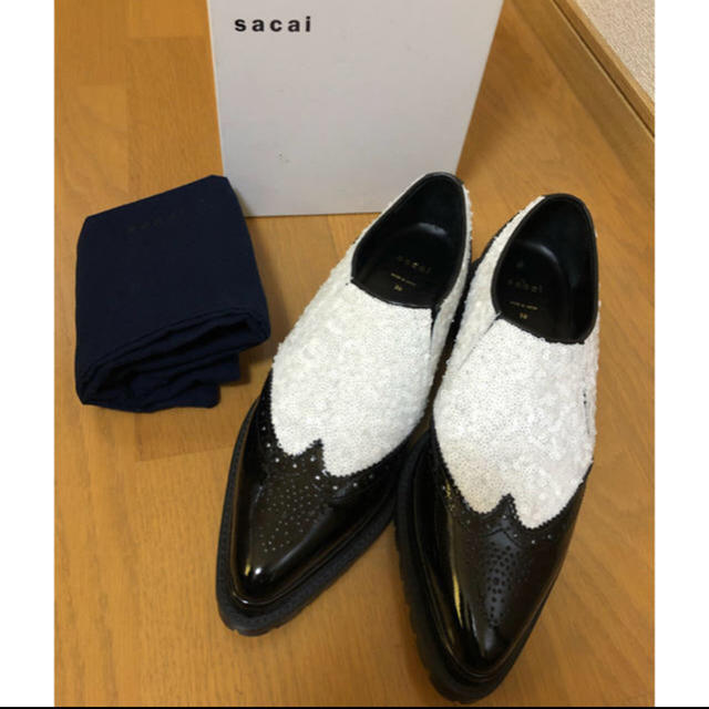 sacai(サカイ)のsacai  スパンコールシューズ サイズ39 レディースの靴/シューズ(ローファー/革靴)の商品写真