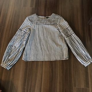 ザラ(ZARA)のZARA ボリューム袖ブラウス　S 美品(シャツ/ブラウス(長袖/七分))