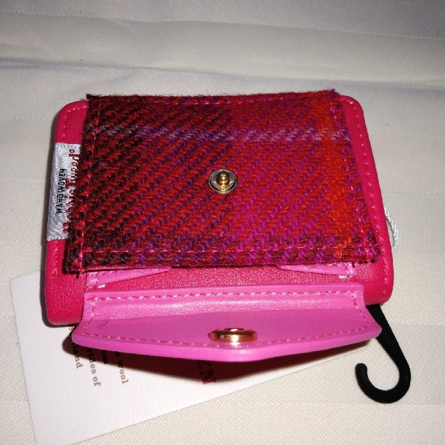 Harris Tweed(ハリスツイード)のハリスツイード♪コンパクト財布♪ピンク レディースのファッション小物(財布)の商品写真