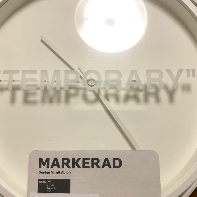 OFF-WHITE(オフホワイト)のMARKERAD マルケラッド ウォールクロック　時計　IKEA インテリア/住まい/日用品のインテリア小物(掛時計/柱時計)の商品写真