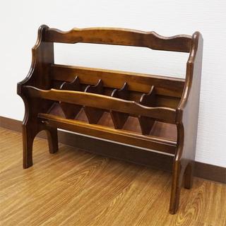 オールドカリモク コロニアル スリッパラック 木製 レトロ 家具
