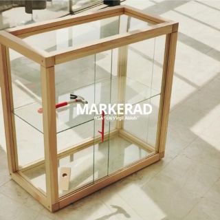 イケア(IKEA)のIKEA ヴァージルアブロー　MARKERAD/マルケラッド　コレクションケース(リビング収納)