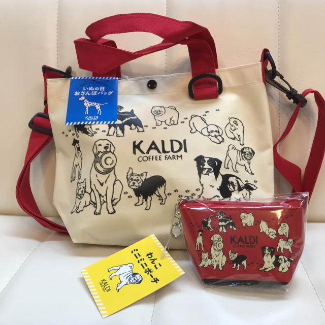 KALDI(カルディ)のカルディ  犬の日限定バッグ＋ミニポーチ レディースのバッグ(トートバッグ)の商品写真