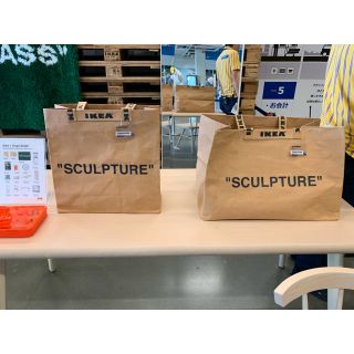 オフホワイト(OFF-WHITE)のIKEA マルケラッド ヴァージルアブロー キャリーバッグ 2個セット(トートバッグ)