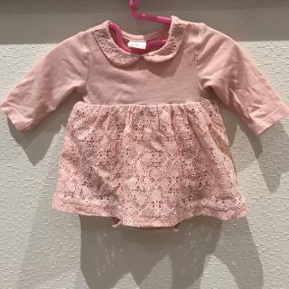 エイチアンドエム(H&M)の秋冬✩.*˚H&M長袖ワンピース ロンパース 50 新生児(ワンピース)