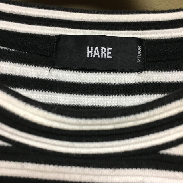 HARE(ハレ)のハレ　HARE ボーダー　ロング　カットソー　M ビッグシルエット メンズのトップス(Tシャツ/カットソー(七分/長袖))の商品写真