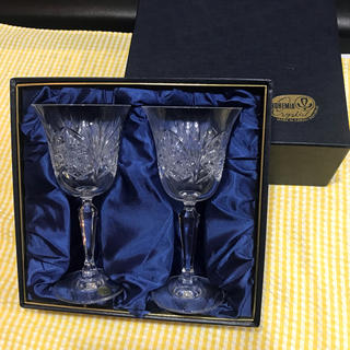ボヘミア クリスタル(BOHEMIA Cristal)のボヘミア クリスタル ワイングラス ２客(グラス/カップ)
