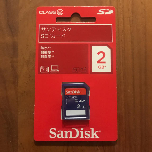 【新品・未使用】サンディスク SanDisk ＳＤカード２ＧＢ スマホ/家電/カメラのPC/タブレット(PC周辺機器)の商品写真